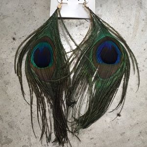 Peacock Dangle Earrings
